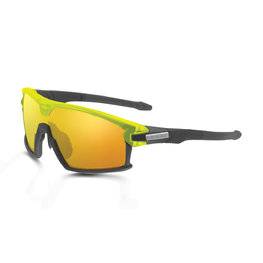 LIMAR Fahrradsonnenbrille - F90 - Titanium/Gelb