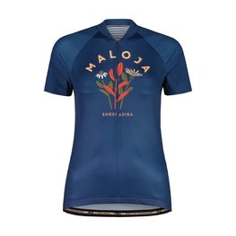 MALOJA Kurzarm Fahrradtrikot - GANESM. 1/2 LADY - Blau