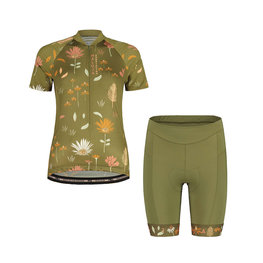 MALOJA Kurzarm Radtrikot und Shorts - GANESM. - Grün