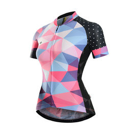MONTON Kurzarm Fahrradtrikot - BREEZE LADY - Rosa/Hellblau