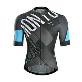 MONTON Kurzarm Fahrradtrikot - EDGE - Schwarz/Blau