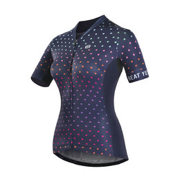 MONTON Kurzarm Fahrradtrikot - NIGHT LIGHT LADY - Blau