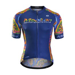 MONTON Kurzarm Fahrradtrikot - TROPICAL PASSION - Schwarz