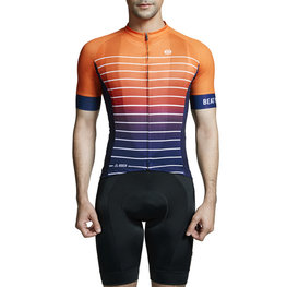 MONTON Kurzarm Fahrradtrikot - SUNGLOW - Orange/Blau