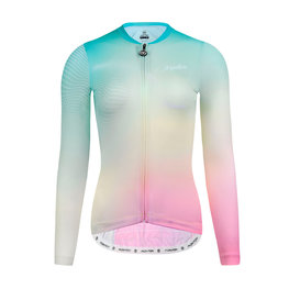 MONTON Langarm Fahrradtrikot für den Sommer - CANDYCOLOR LADY SMR - Hellgrün/Rosa
