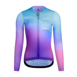 MONTON Langarm Fahrradtrikot für den Sommer - CANDYCOLOR LADY SMR - Blau/Lila