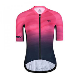 MONTON Kurzarm Fahrradtrikot - CHOZE LADY - Blau/Rosa