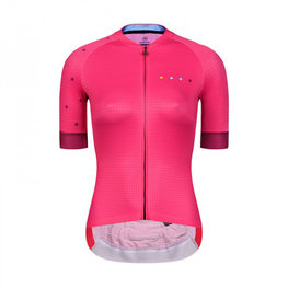 MONTON Kurzarm Fahrradtrikot - VERVE LADY - Rot/Rosa
