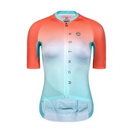MONTON Kurzarm Fahrradtrikot - NEON LADY - Orange/Grün