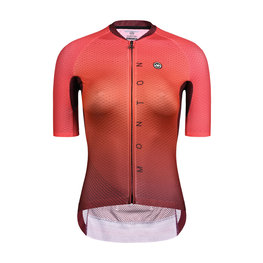MONTON Kurzarm Fahrradtrikot - NEON LADY - Rot