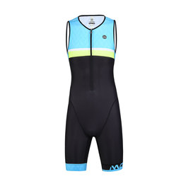 MONTON Fahrradoverall - WEAVO TRIATLON - Schwarz/Gelb/Blau