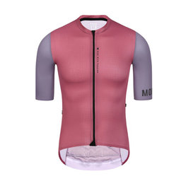 MONTON Kurzarm Fahrradtrikot - CHECHEN - Rot/Lila
