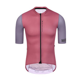 MONTON Kurzarm Radtrikot und Shorts - CHECHEN - Rot/Schwarz