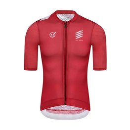 MONTON Kurzarm Fahrradtrikot - SKULL III - Weiß/Rot