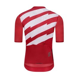 MONTON Kurzarm Fahrradtrikot - SKULL III - Weiß/Rot