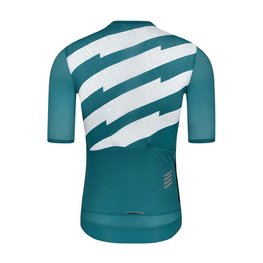 MONTON Kurzarm Fahrradtrikot - SKULL III - Türkis/Weiß