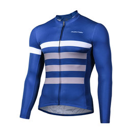 MONTON Langarm Fahrradtrikot für den Sommer - SAIL SUMMER - Blau