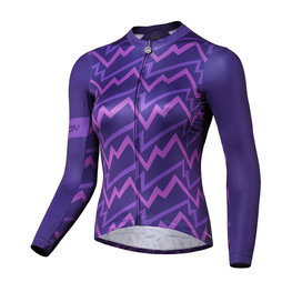 MONTON Langarm Fahrradtrikot für den Sommer - SONIC LADY SUMMER - Lila