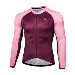 MONTON Langarm Fahrradtrikot für den Sommer - LEJO SUMMER - Rosa