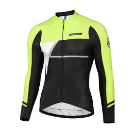 MONTON Langarm Fahrradtrikot für den Winter - SIMPO WINTER - Grün/Schwarz