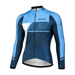 MONTON Langarm Fahrradtrikot für den Winter - SIMPO WINTER - Blau