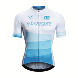 MONTON Kurzarm Fahrradtrikot - VICTORY - Blau/Weiß