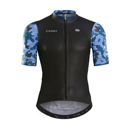 MONTON Kurzarm Fahrradtrikot - CAMO DISGUISER - Blau/Schwarz