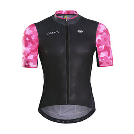 MONTON Kurzarm Fahrradtrikot - CAMO DISGUISER - Rosa/Schwarz