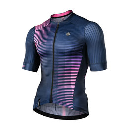 MONTON Kurzarm Fahrradtrikot - FLEETING - Rosa/Schwarz