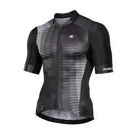 MONTON Kurzarm Fahrradtrikot - FLEETING - Schwarz/Weiß