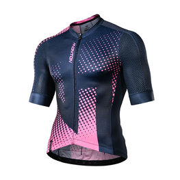 MONTON Kurzarm Fahrradtrikot - ILLUMINATION - Schwarz/Rosa