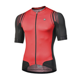 MONTON Kurzarm Fahrradtrikot - SUNYI - Rot/Schwarz