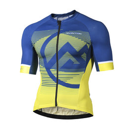 MONTON Kurzarm Fahrradtrikot - MIRAGGIO - Blau/Gelb