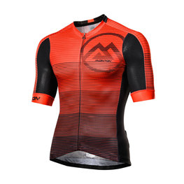 MONTON Kurzarm Fahrradtrikot - GRADIENT FUN - Schwarz/Rot
