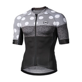 MONTON Kurzarm Fahrradtrikot - CLIMBING FLOWER - Schwarz/Grau