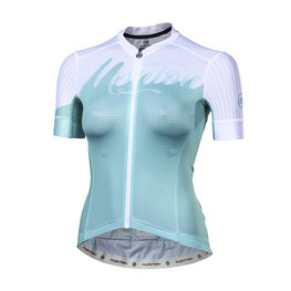 MONTON Kurzarm Fahrradtrikot - BOUDARY LADY - Weiß/Grün