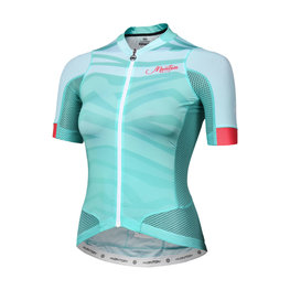 MONTON Kurzarm Fahrradtrikot - FURIOUS WAVES LADY - Türkis