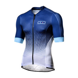 MONTON Kurzarm Fahrradtrikot - GEO-SCALE - Blau