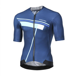 MONTON Kurzarm Fahrradtrikot - PRISMA - Blau