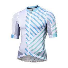 MONTON Kurzarm Fahrradtrikot - TRAFICCO - Weiß/Blau