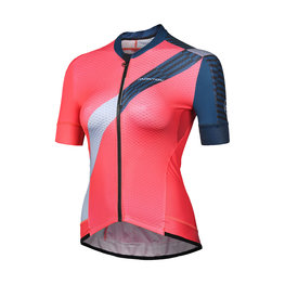 MONTON Kurzarm Fahrradtrikot - MAJOR LADY - Rot/Schwarz/Grau