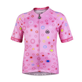 MONTON Kurzarm Fahrradtrikot - LOEWI KIDS - Rosa