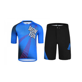 MONTON MTB Radtrikot und Hose - BANG MTB - Blau/Schwarz