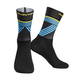 MONTON Klassische Fahrradsocken - GREFFIO - Schwarz/Blau