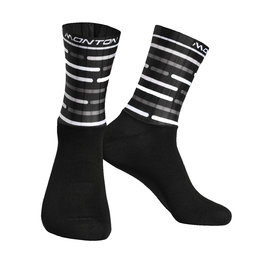 MONTON Klassische Fahrradsocken - SUSTAR - Schwarz/Grau