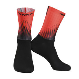 MONTON Klassische Fahrradsocken - HOWAIN 2 - Rot/Schwarz