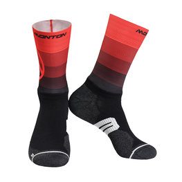 MONTON Klassische Fahrradsocken - VALLS 2  - Rot/Schwarz