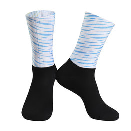 MONTON Klassische Fahrradsocken - BEALI - Weiß/Blau
