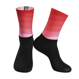 MONTON Klassische Fahrradsocken - SUNGLOW - Schwarz/Rot