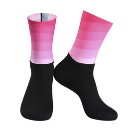 MONTON Klassische Fahrradsocken - SUNGLOW - Schwarz/Rosa
